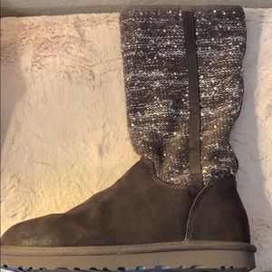 20% OFF UGG EUC Gray Suede and sequin boot